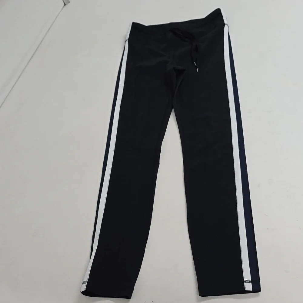 J.Crew Black Pants with White Stripe And Sweater